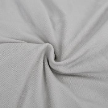 Stretch Sofahusse 2-Sitzer Grau Polyester-Jersey  