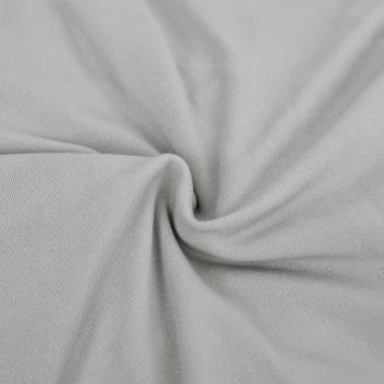 Stretch Sofahusse 4-Sitzer Grau Polyester-Jersey  