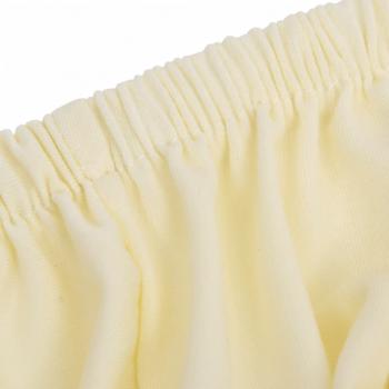 Stretch Sofahusse 3-Sitzer Creme Polyester-Jersey