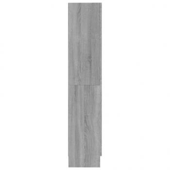 Bücherschrank Grau Sonoma 82,5x30,5x150 cm Holzwerkstoff