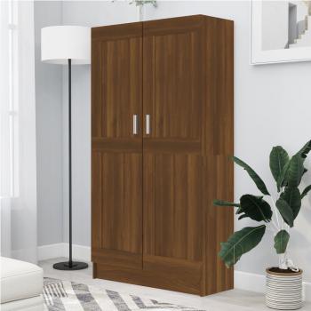 ARDEBO.de - Bücherschrank Braun Eichen-Optik 82,5x30,5x150 cm Holzwerkstoff