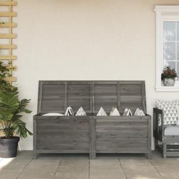 ARDEBO.de - Gartentruhe Anthrazit 150x50x56,5 cm Massivholz Tanne