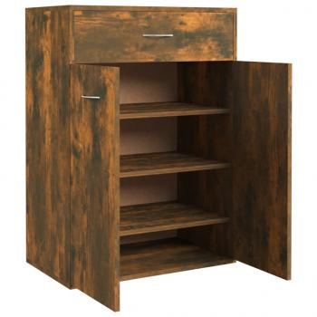 Schuhschrank Räuchereiche 60x35x84 cm Holzwerkstoff