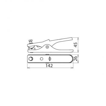 Dehn Erdungszange Ausführung klein EZ 16 FL13 ASM6 V2A, M6x16mm (546002)