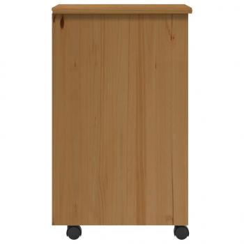 Rollschrank mit Schubladen MOSS Honigbraun Massivholz Kiefer