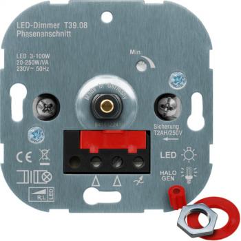 Newlec NDIMDRPHAAN.01 LED-Dimmer, Phasenanschnitt, Schalterprogrammkompatibel, LED: 3-1