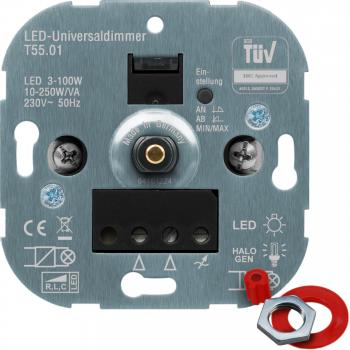 ARDEBO.de - NDIMUNIDR250LED100.01 LED-Universaldimmer, Drehdimmer, Schalterprogrammkompatibe