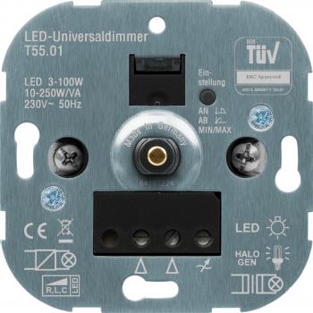 Newlec NDIMUNIDR250LED100.01 LED-Universaldimmer, Drehdimmer, Schalterprogrammkompatibe