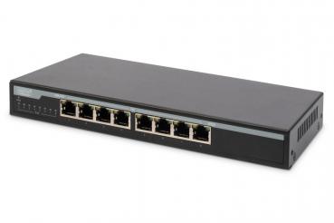 ARDEBO.de - NNETSWGBE8UMDPOE.01 Desktop Netzwerk-Switch, 8-Port Gigabit, Unmanaged, PoE