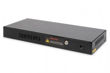 Newlec NNETSWGBE8UMDPOE.01 Desktop Netzwerk-Switch, 8-Port Gigabit, Unmanaged, PoE