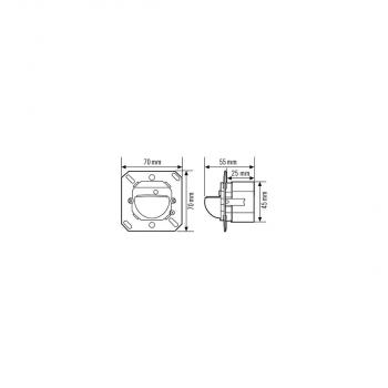 Esylux PD-C 180i KNX ECO Wandpräsenzmelder, 180° horizontal, 60° vertikal, Ø 16m Reichweite, weiß (EP10426452)