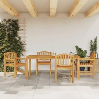 ARDEBO.de - 5-tlg. Garten-Essgruppe Massivholz Teak