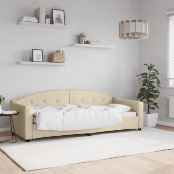 ARDEBO.de - Tagesbett Creme 80x200 cm Stoff