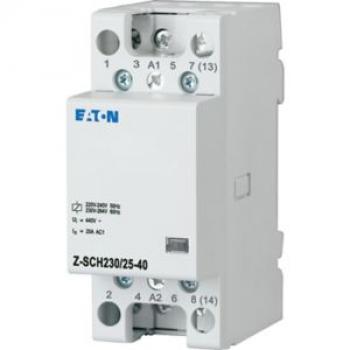 Eaton Electric Z-SCH230/25-40 Installationsschütz, 230VAC, 4S, 25A