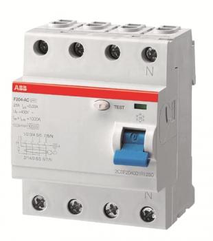 Abb F204 A-40/0.03 F204A-40/0,03 FI-Schutzschalter 4P,Typ A,40A,30mA