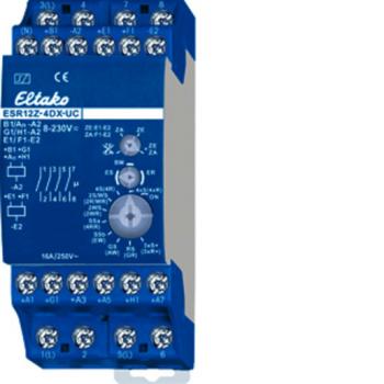 Eltako ESR12Z-4DX-UC 4-fach Stromstoß-Schaltrelais mit Zentral- und Gruppensteuerung. J