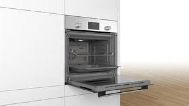 Bosch HBF133BR0 Einbaubackofen mit 3D Heißluft, EcoClean, GranitEmail