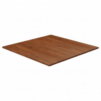 ARDEBO.de - Tischplatte Quadratisch Dunkelbraun 80x80x1,5cm Eiche Behandelt