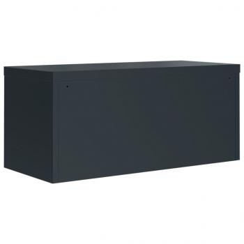 Aktenschrank Anthrazit 90x40x110 cm Stahl