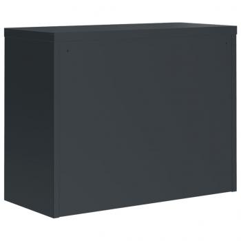 Aktenschrank Anthrazit 90x40x110 cm Stahl