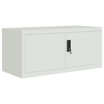 Aktenschrank Hellgrau 90x40x110 cm Stahl