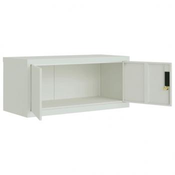 Aktenschrank Hellgrau 90x40x110 cm Stahl