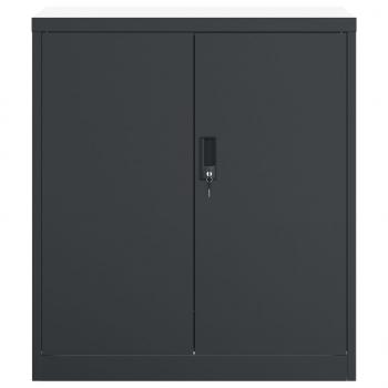 Aktenschrank Anthrazit 79x40x90 cm Stahl