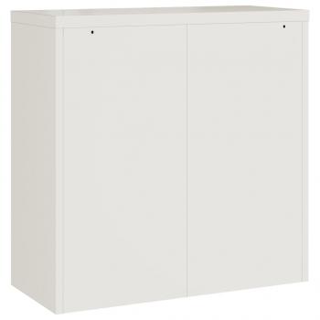 Aktenschrank Weiß 90x40x90 cm Stahl