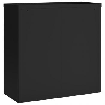 Aktenschrank Schwarz 90x40x90 cm Stahl