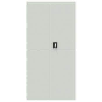 Aktenschrank Hellgrau 90x40x180 cm Stahl