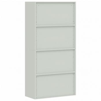 Aktenschrank Hellgrau 90x40x180 cm Stahl