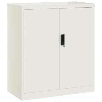 Aktenschrank Weiß 79x40x90 cm Stahl