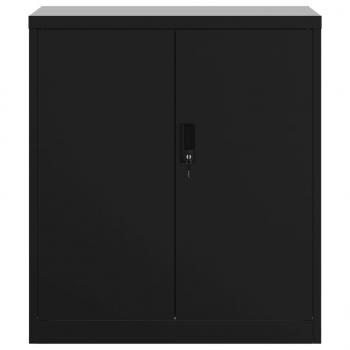 Aktenschrank Schwarz 79x40x90 cm Stahl