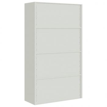 Aktenschrank Hellgrau 105x40x180 cm Stahl