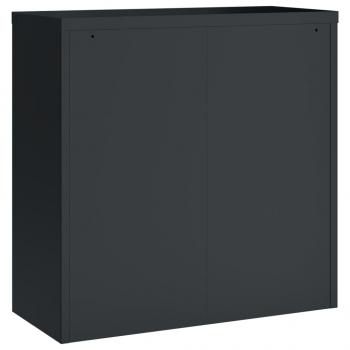 Aktenschrank Anthrazit 90x40x90 cm Stahl