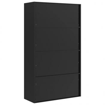 Aktenschrank Schwarz 105x40x180 cm Stahl