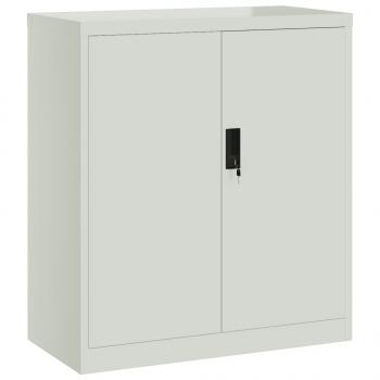 Aktenschrank Hellgrau 79x40x90 cm Stahl