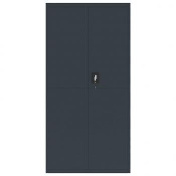 Aktenschrank Anthrazit 90x40x180 cm Stahl