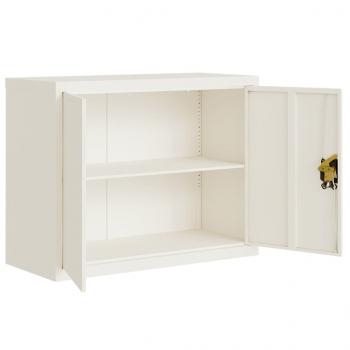 Aktenschrank Weiß 90x40x70 cm Stahl