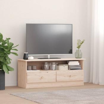 ARDEBO.de - TV-Schrank mit Schubladen ALTA 100x35x41 cm Massivholz Kiefer