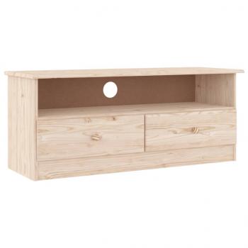 TV-Schrank mit Schubladen ALTA 100x35x41 cm Massivholz Kiefer