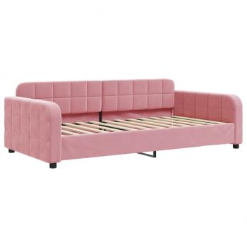 Tagesbett Rosa 100x200 cm Samt