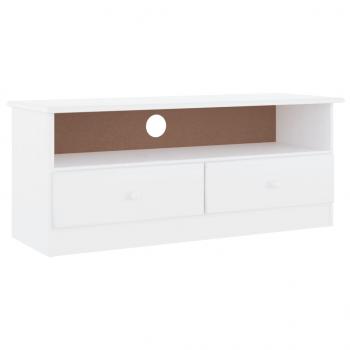 TV-Schrank mit Schubladen ALTA Weiß 100x35x41 cm Kiefernholz