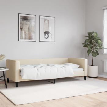 ARDEBO.de - Tagesbett Creme 80x200 cm Stoff