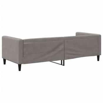 Tagesbett Taupe 80x200 cm Stoff