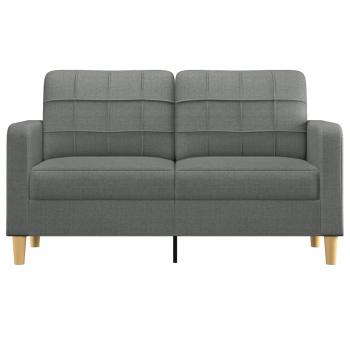 2-Sitzer-Sofa Dunkelgrau 140 cm Stoff