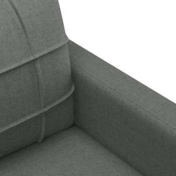 2-Sitzer-Sofa Dunkelgrau 140 cm Stoff