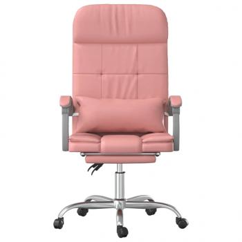 Bürostuhl mit Massagefunktion Rosa Kunstleder