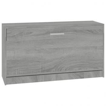 Schuhbank Grau Sonoma 80x24x45 cm Holzwerkstoff