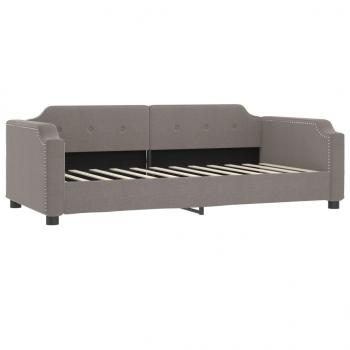 Tagesbett Taupe 80x200 cm Stoff